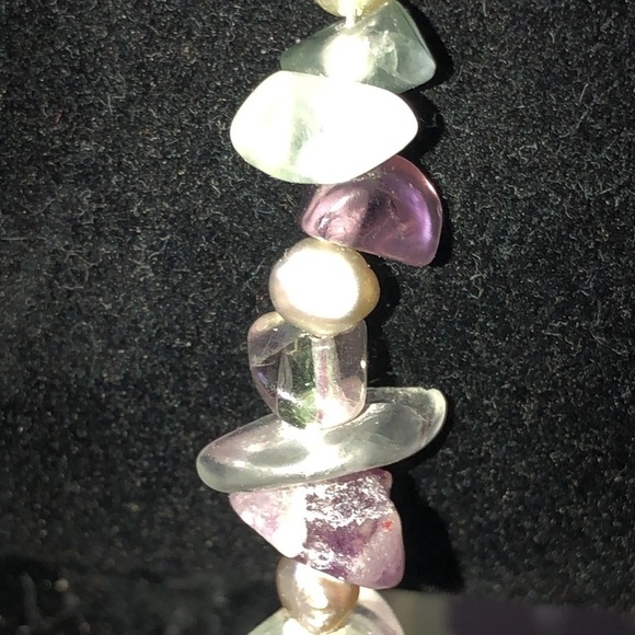 Lilac & Pearl Sterling Silver Bracelet - Picture 9 of 15